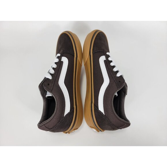 Vans Ward Suede Canvas Coffee Brown Shoes Sneakers Youth Size 2Y VN000CX0D4C - Picture 8 of 9
